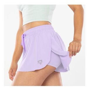 Women's Light Purple Athletic Shorts